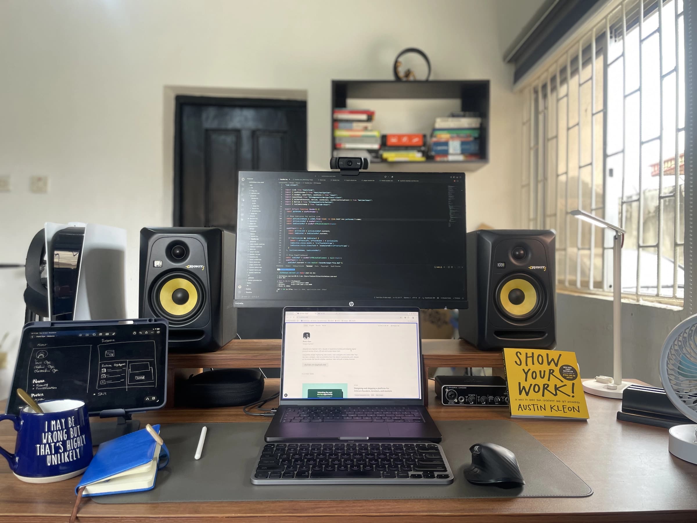 A photo of my office desk